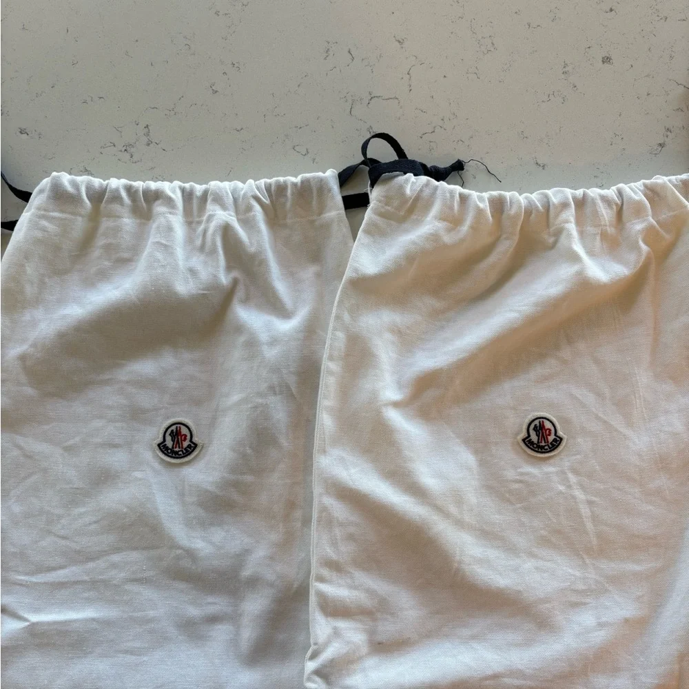 Limited Edition Moncler Helis White/ Black Leather Lace Up Ankle Boots - Picture 9 of 9